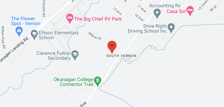map of 5632 South Vernon Drive